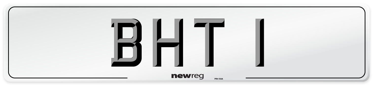 BHT 1 Number Plate from New Reg